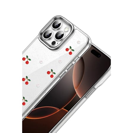 iPhone 15 Pro Fiyonk Desenli Kapak - Desen 9