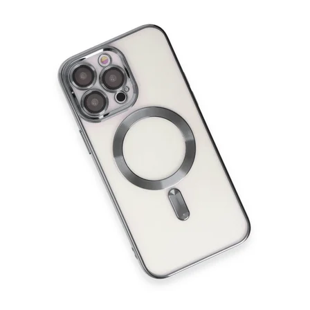 iphone 15 pro max kılıf kross magneticsafe kapak - titan gri