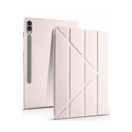 Galaxy X610 Tab S9 FE Plus 12.4 Kılıf Kalemlikli Mars Tablet Kılıfı - Rose Gold
