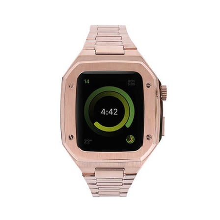 Watch 44mm Metal Petek Kasalı Kordon - Rose Gold