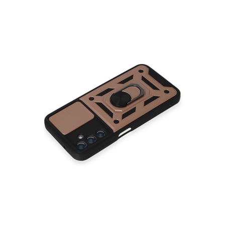 Galaxy A14 4G Kılıf Pars Lens Yüzüklü Silikon - Rose Gold