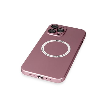 iPhone 12 Pro Kılıf Jack Magneticsafe Lens Silikon - Rose Gold