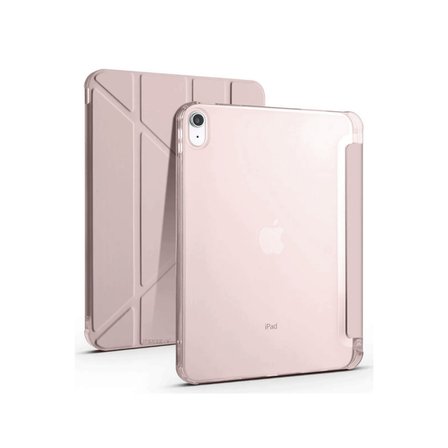 iPad 2022 10.9 (10.nesil) Kılıf Kalemlikli Mars Tablet Kılıfı - Rose Gold