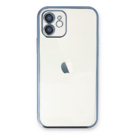 iPhone 12 Kılıf Razer Lensli Silikon - Açık Mavi