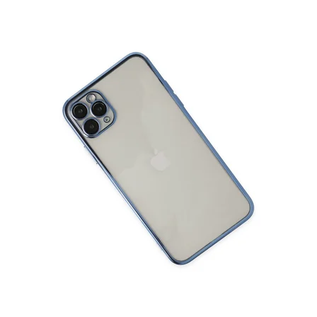 iPhone 11 Pro Kılıf Razer Lensli Silikon - Açık Mavi