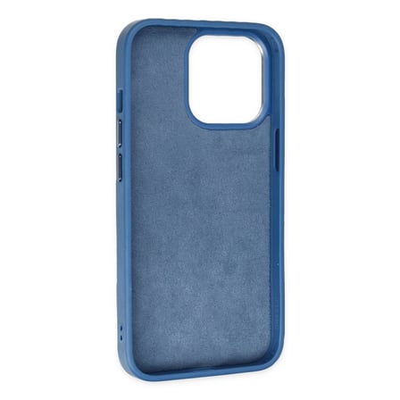 iPhone 14 Pro Max Kılıf King Kapak - Açık Mavi-Lacivert