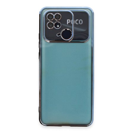 Redmi 10C Kılıf Razer Lensli Silikon - Açık Mavi