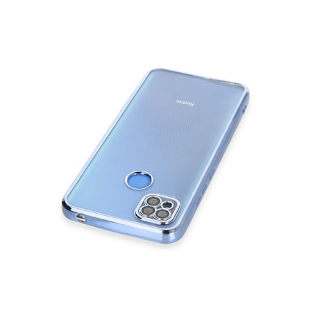 Redmi 9C Kılıf Razer Lensli Silikon - Açık Mavi
