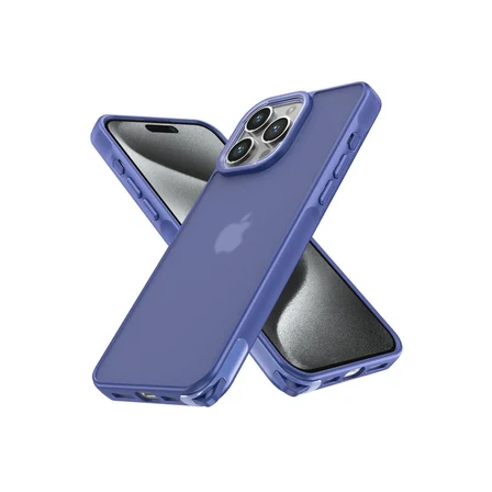iPhone 15 Pro Kılıf Elegant Kapak - Açık Mavi