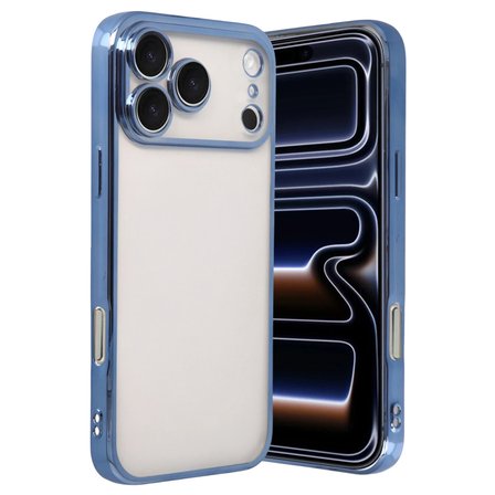 iPhone 17 Pro Max Razer Lensli Silikon - Açık Mavi