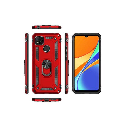 Redmi 9C Kılıf Sofya Yüzüklü Silikon Kapak - Rose