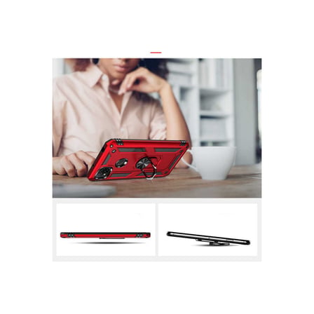 Redmi 9C Kılıf Sofya Yüzüklü Silikon Kapak - Rose
