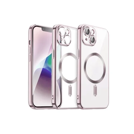 iphone 15 kılıf kross magneticsafe kapak - rose