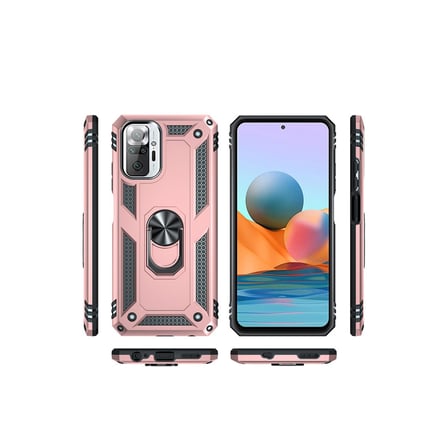Note 10 Pro Kılıf Sofya Yüzüklü Silikon Kapak - Rose