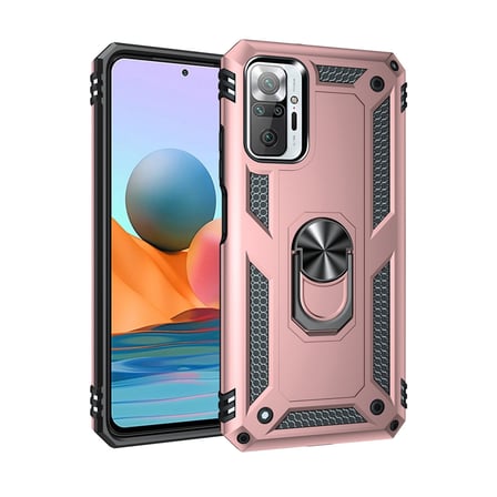 Note 10 Pro Kılıf Sofya Yüzüklü Silikon Kapak - Rose
