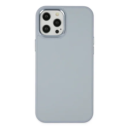 iPhone 12 Pro Max Kılıf Asya Deri Silikon - Sierra Blue