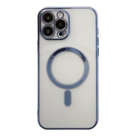 iPhone 14 Pro Kılıf Magneticsafe Lazer Silikon - Sierra Blue