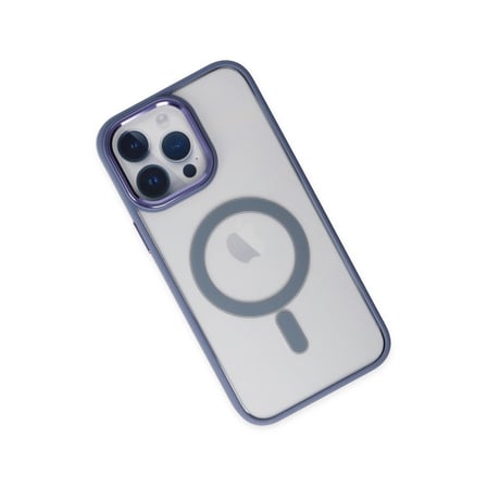 iPhone 14 Pro Max Kılıf Room Magneticsafe Silikon - Sierra Blue