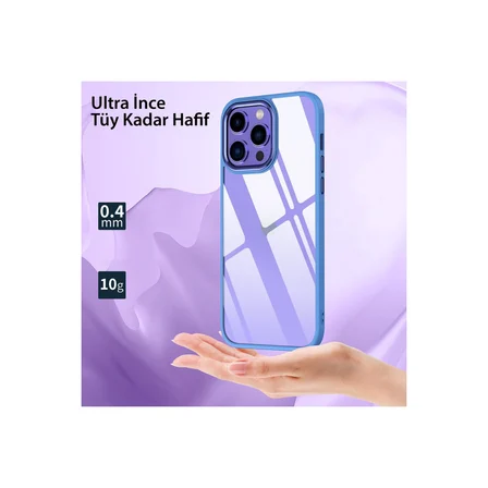 iPhone 14 Pro Max Kılıf Power Silikon - Sierra Blue
