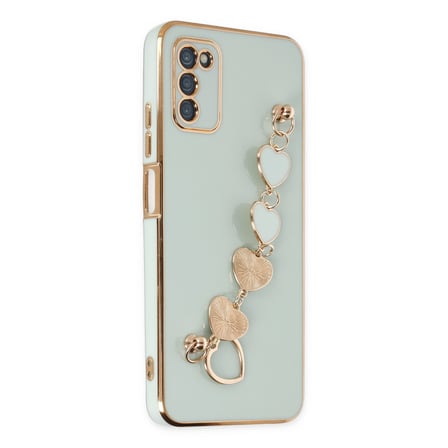 Galaxy A03S Kılıf Esila Silikon - Su Yeşili