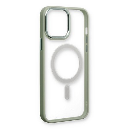 iPhone 14 Pro Max Kılıf Room Magneticsafe Silikon - Su Yeşili