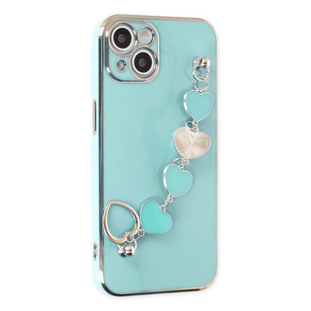 iPhone 14 Kılıf Esila Silikon - Su Yeşili