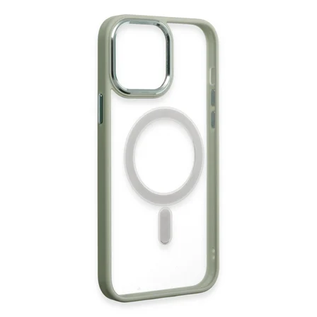 iPhone 15 Pro Kılıf Room Magneticsafe Silikon - Su Yeşili