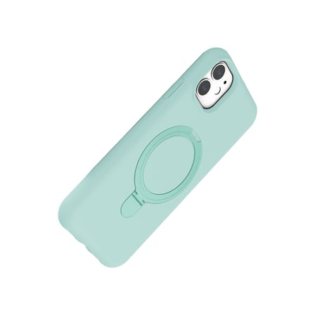 iPhone 11 Regal Magsafe Standlı Kapak - Su Yeşili