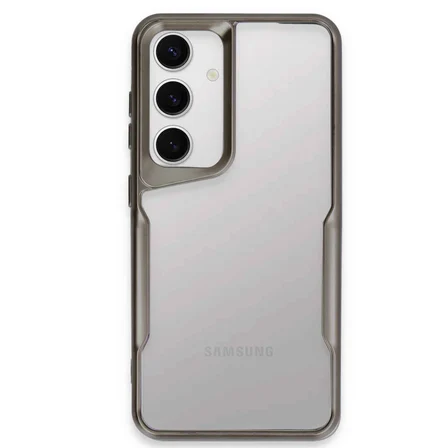 Galaxy S24 Kılıf Boyi Silikon Kapak - Titan Gri