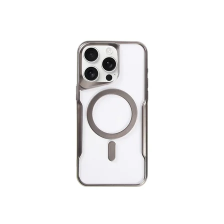 iPhone 11 Pro Max Kılıf Boyi Magsafe Silikon Kapak - Titan Gri