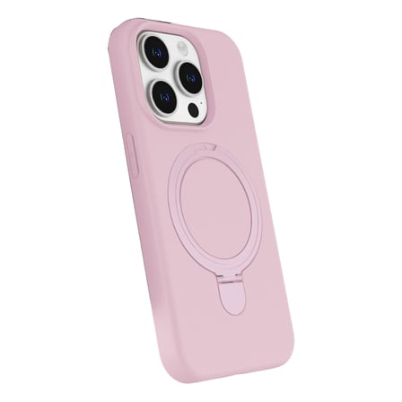 iPhone 15 Pro Max Regal Magsafe Standlı Kapak - Açık Pembe