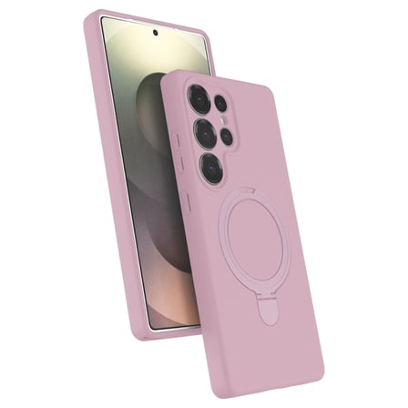 Galaxy S25 Ultra Regal Magsafe Standlı Kapak - Açık Pembe