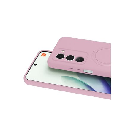 Redmi 15 4G Regal Magsafe Standlı Kapak - Açık Pembe