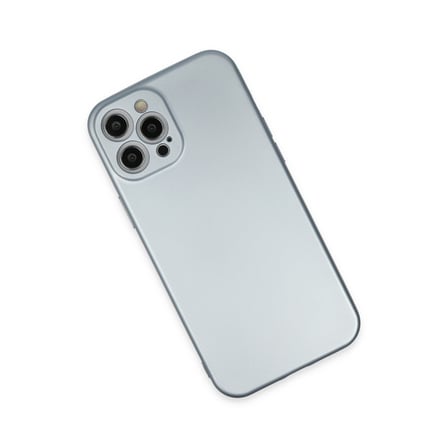 iPhone 12 Pro Max Kılıf Nano içi Kadife Silikon - Sky Blue