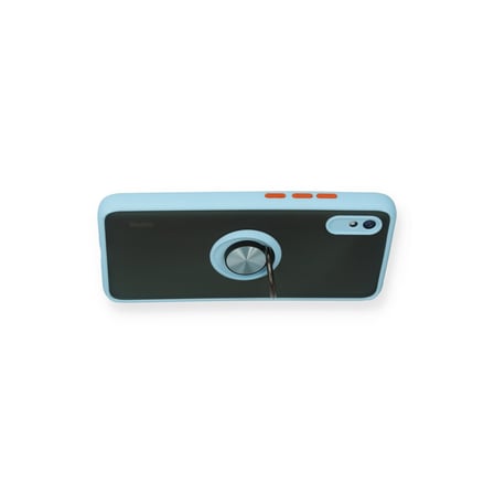Redmi 9A Kılıf Montreal Yüzüklü Silikon Kapak - Buz Mavi