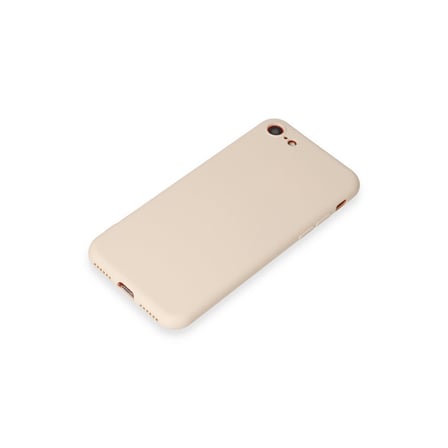 iPhone 7 Kılıf First Silikon - Krem