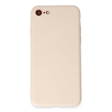 iPhone 7 Kılıf First Silikon - Krem