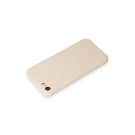 iPhone 7 Kılıf First Silikon - Krem