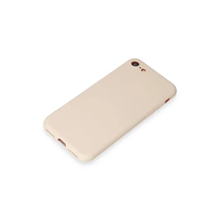 iPhone 7 Kılıf First Silikon - Krem