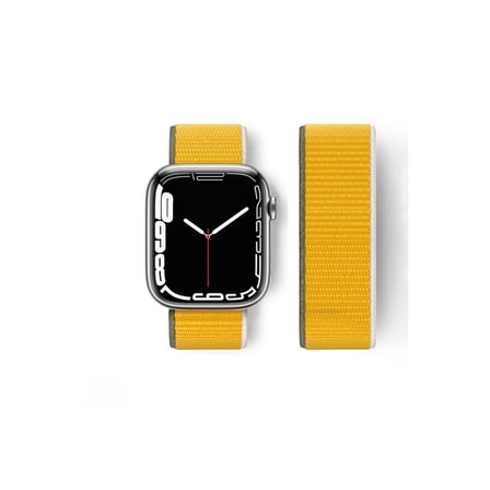 Watch 42mm Hasırlı Cırtcırtlı Kordon - Sarı