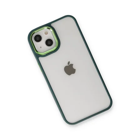 iPhone 14 Plus Kılıf Dora Kapak - Haki Yeşil