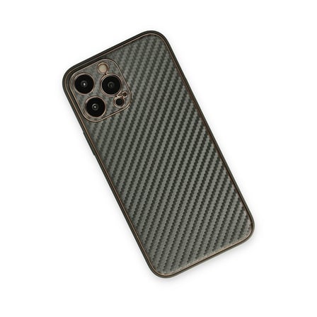 iPhone 13 Pro Kılıf Coco Karbon Silikon - Füme