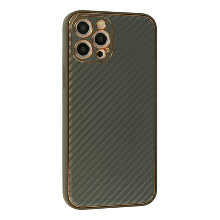 iPhone 12 Pro Kılıf Coco Karbon Silikon - Füme