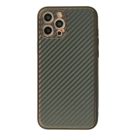 iPhone 12 Pro Kılıf Coco Karbon Silikon - Füme