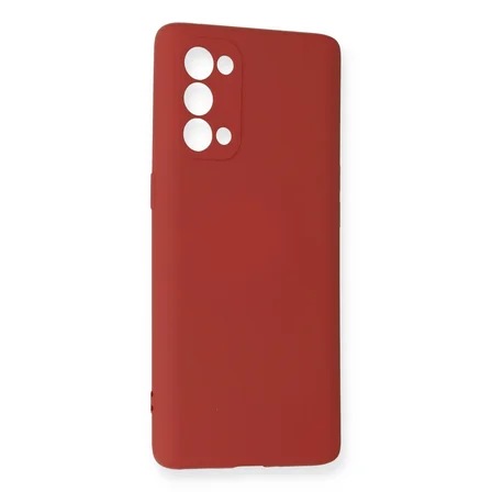 Reno 5 Pro Kılıf Nano içi Kadife Silikon - Kiremit