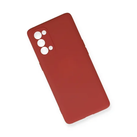 Reno 5 Pro Kılıf Nano içi Kadife Silikon - Kiremit