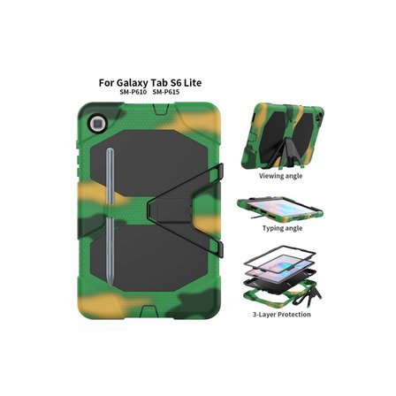 Galaxy P610 Tab S6 Lite 10.4 Kılıf Griffin Tablet Kapak - Kamuflaj