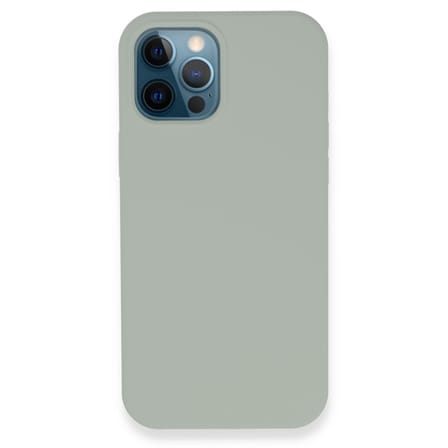 iPhone 12 Pro Kılıf Lansman Legant Silikon - Açık Gri
