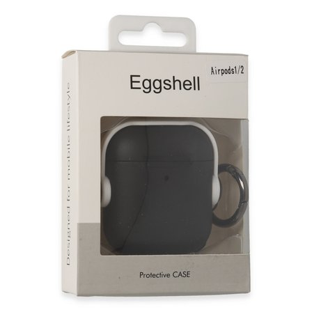 Airpods 2 (2.nesil) Cool Kılıf - Siyah-Beyaz