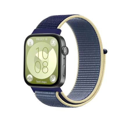 Fit 4 Hasırlı Cırtcırtlı Kordon - Sarı-Lacivert